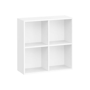 Regał VASAGLE LBC476W01, 4 przegrody, 24 × 66 × 66 cm