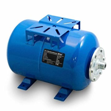 Hydrofor z membraną stalową 24l, niebieski