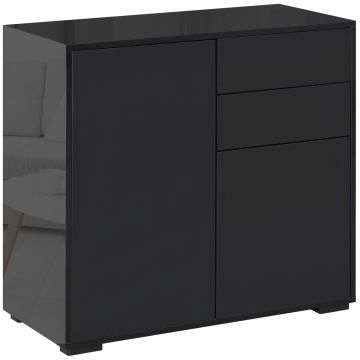 Komoda Homcom 79x36x74cm., czarna