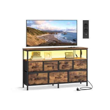 Komoda SONGMICS BELLAH, 5 szuflad i 1 półka, 113,8 × 68,1 × 30 cm