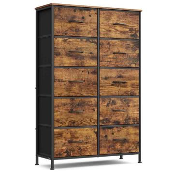 Komoda SONGMICS LGS123BH04, 6 szuflad, 76,7 × 116,7 × 30 cm
