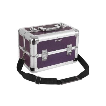 Compact cosmetic case, purple