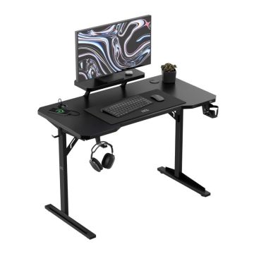 Biurko komputerowe Mark Adler Leader 5.1 z półką na monitor, czarne