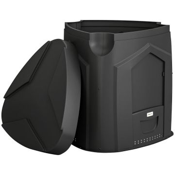 Kompostownik 240 l, 3 drzwi, 78 × 75 × 78 cm