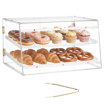 Кондитерская витрина VEVOR GTDAP08, 2 яруса, 526 × 400 × 305 мм