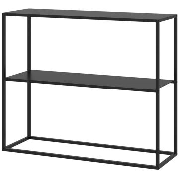 Konsola Homcom 90x30x75cm., czarna