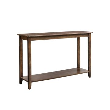 Rustic console table, walnut brown
