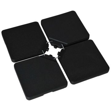 Zestaw obciążników do parasola Cantilever, 4 szt., 100 × 100 × 6,8 cm