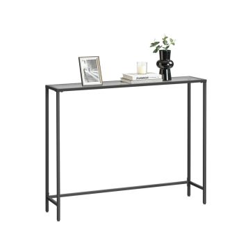 Консольный столик VASAGLE LGT26G, чёрный и серый, 100 × 80 × 20 см