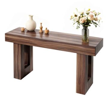 Konsola VEVOR KLXG-02, 3 ukryte schowki, brązowy, 160 × 35 × 85 cm