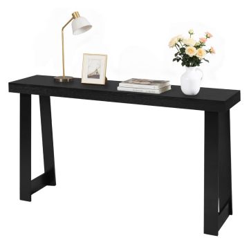 Stolik konsolowy VEVOR ZH619, czarny, 140 × 81 × 30,5 cm