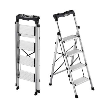 Ladder VEVOR AP-2414TA, 4 steps, 48 ​​× 68 × 127 cm