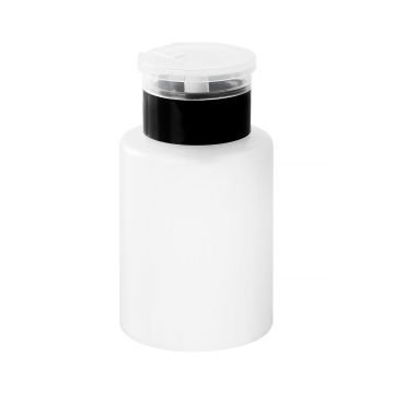 Cosmetic bottle with pump dispenser