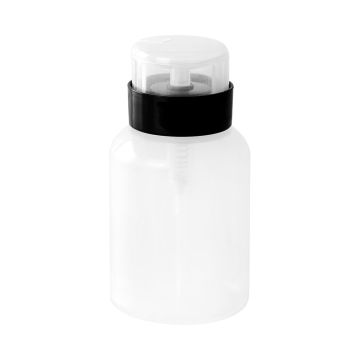 Cosmetic bottle with pump dispenser