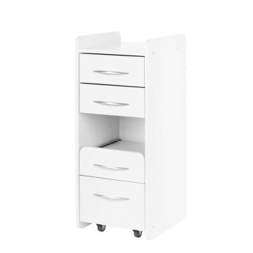 Szafka kosmetyczna ACTIVESHOP Mini 969, 4 szuflady, biała