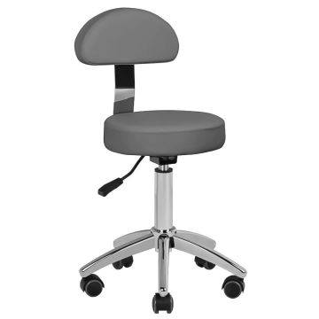 Taboret kosmetyczny ACTIVESHOP BASIC 304, szary