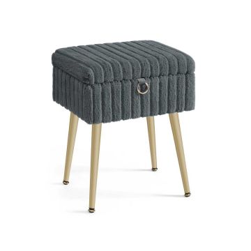 Puf kosmetyczny SONGMICS LOM505, ze schowkiem, 30 × 40 × 50 cm