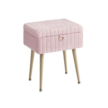 Puf kosmetyczny SONGMICS LOM505, ze schowkiem, 30 × 40 × 50 cm