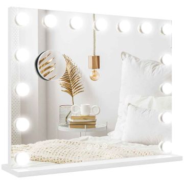 Lustro kosmetyczne, 15 diod LED, 58 × 48 × 14 cm