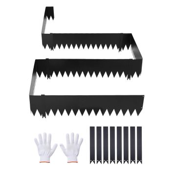 Landscape Edging VEVOR HA-SS-2501, 6 pcs, Black, 101.6 × 25.4 cm