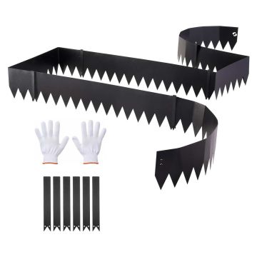 Landscape Edging VEVOR HA-SS25017, 6 pcs, Black, 101.6 × 20.3 cm