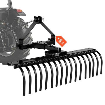 Landscape rake VEVOR LR4S, 17 teeth, 132.5 × 41.5 × 16 cm