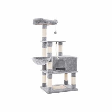 High scratching post 148 cm., gray