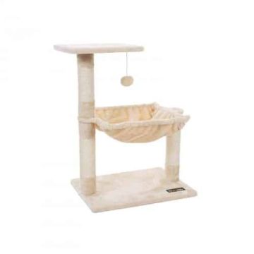 Scratching post with hammock 70 cm., beige