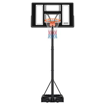 Stojak do koszykówki VEVOR M021a-2, tablica 44 cale, 1100 × 1720 × 3600 mm