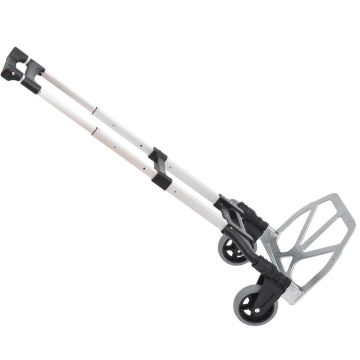 Cargo trolley Homcom 41x38.5x100cm., black/silver
