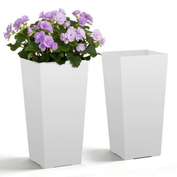 Doniczki stożkowe VEVOR F3055W-WT, 2 szt., białe, 30 × 55 cm