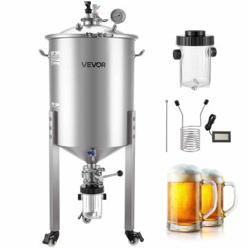 Конический ферментер VEVOR F60S02, 60 л, 480 × 1090 × 430 мм