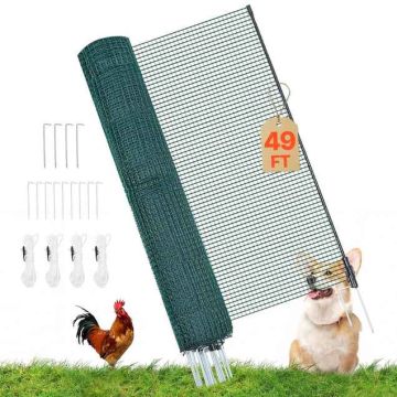 Temporary fence VEVOR AL-FN-0915, 9 posts, 0.9 × 15 m
