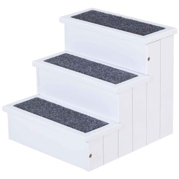 Drabinka dla zwierząt, 3 stopnie, 40,5 × 38 × 44,5 cm