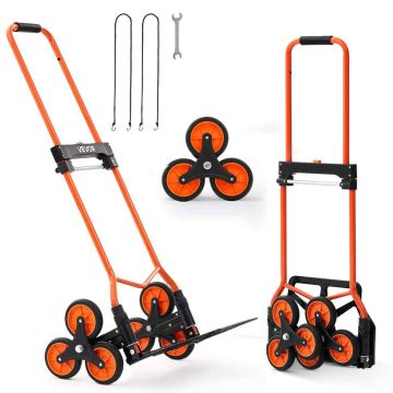 Stair climbing wheelchair VEVOR 2022FKB, 6 wheels, 81 × 44 × 9.5 cm