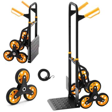 Wózek inwalidzki do poruszania się po schodach VEVOR JL-LLC-C, 6 kół, 60 × 109 × 46 cm