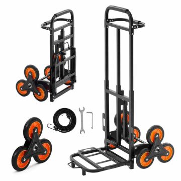 Stair climbing wheelchair VEVOR KT-2025D, 6 wheels, 74.5 × 112 × 49 cm