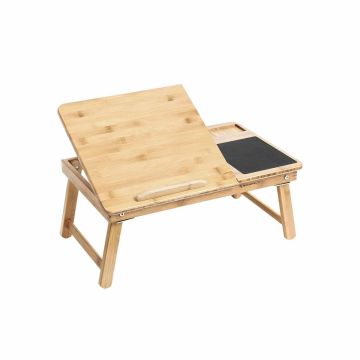 Laptop table/tray with bamboo drawer