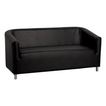 Sofa Gabbiano, 3-osobowa, czarna