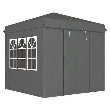 Outdoor gazebo Outsunny 250x250x268cm., dark gray