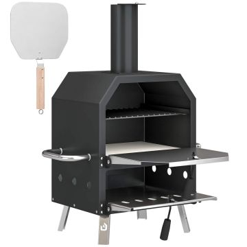 Outdoor pizza oven, two-level, 55.5 × 66 × 47 cm