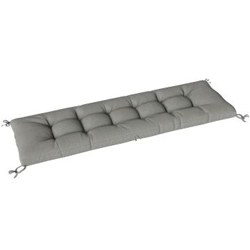 Outdoor seat cushion, Grey, 198 × 65 × 13 cm
