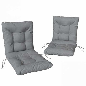 Outdoor seat cushions, 2 pcs, 120 × 50 × 8 cm
