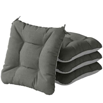Outdoor seat cushions, 4 pcs, 39.5 × 39.5 × 10 cm