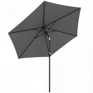 Parasol przeciwsłoneczny zewnętrzny, uchylny, Ø270 × 219 cm