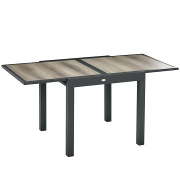 Outdoor table Outsunny 160x80x75cm., dark gray