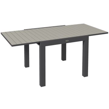 Outdoor table Outsunny 162x80x75cm., dark gray