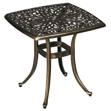 Outdoor table Outsunny 54x54x52.5cm., bronze color