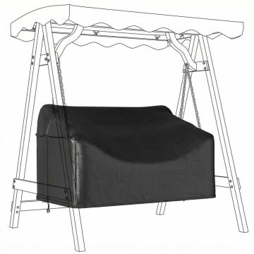 Outdoor swing cover, double, 142 × 76 × 81 cm