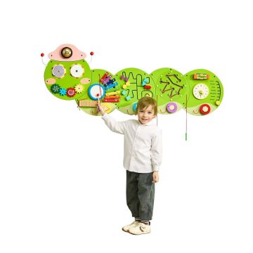 Educational activity wall VEVOR QG202409336, 12 activities, 1397 × 425 × 53 mm